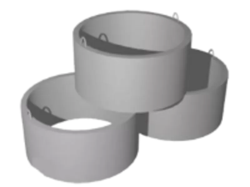 Кольца железобетонные КС 7.9 (ход. скоба) размер 700-880-890-90